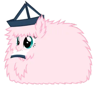 ⛵ kucyk, słodki, różowy, puchaty, kreskówka telegram sticker