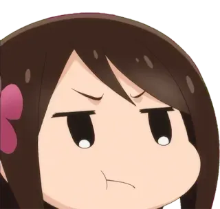 😤 anime, cartoon, character, cute, expression, funny telegram sticker