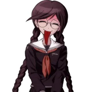 😋 Toko Fukawa Danganronpa Anime, Personaggio, Toko Fukawa, Danganronpa telegram sticker