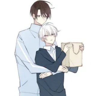 🥞 anime, manga, couple, romance, cute, illustration, art telegram sticker