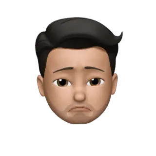 🙁 อิโมจิ, หน้า, เศร้า, โกรธ, การ์ตูน, อวตาร telegram sticker