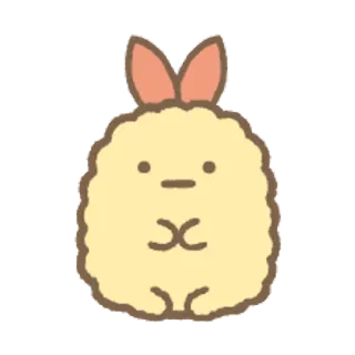 🐨 tempura de gambas, lindo, comida, tempura, dibujos animados, kawaii telegram sticker