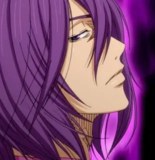 💜 Atsushi Murasakibara Kuroko's Basketball Anime, Pallacanestro, Capelli viola, Murasakibara, Atsushi telegram sticker