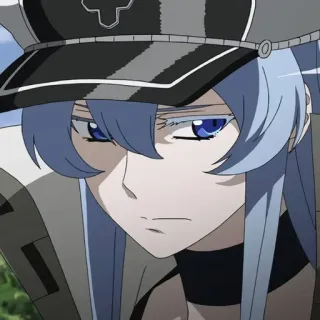 😕 Esdeath Akame ga Kill! Anime, Militarne, Postać, Esdeath, Akame ga Kill telegram sticker