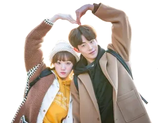 💑 koreanisch, Paar, Herz, Liebe, Leute, Porträt telegram sticker