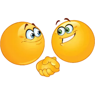 👍 Emoji, Angebot, Abkommen, Handschlag, Lächeln, Zusammenarbeit telegram sticker