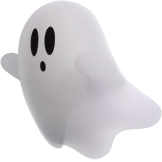 👻 призрак, бу, жуткий, мультфильм telegram sticker