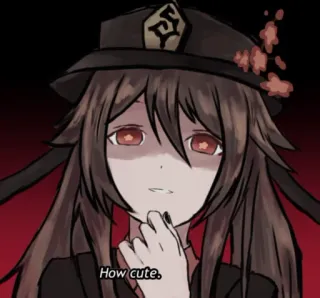 😈 Hu Tao Genshin Impact How cute. Anime, Genshin Impact, Hu Tao, Fofo telegram sticker