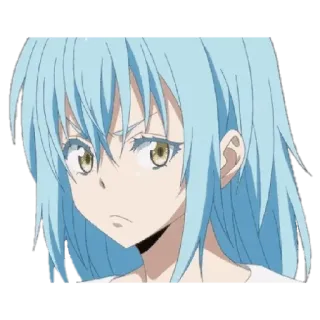 😒 Rimuru Tempest That Time I Got Reincarnated as a Slime Anime, Isekai, Schleim, Süß, Rimuru telegram sticker