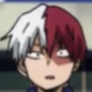 🥠 Shoto Todoroki My Hero Academia anime, manga, Shoto Todoroki, My Hero Academia, fan art telegram sticker
