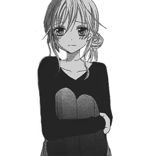 😪 Anime, Manga, Mädchen, Traurig, Cartoon, Süß whatsapp sticker