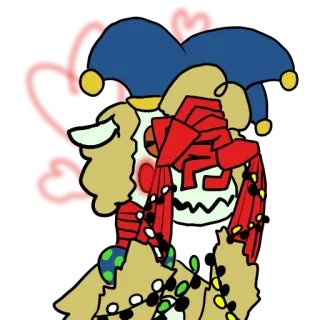 😳 Клоун, Шут, Мультфильм, Персонаж, Смешной, Милый telegram sticker