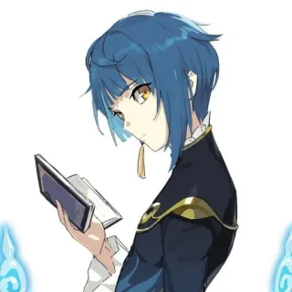 📎 Xingqiu Genshin Impact Anime, Videogioco, Xingqiu, Genshin Impact, Libro, Lettura whatsapp sticker