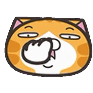 Orange Cat (@ShoutoEmoji) telegram emojis 🤨