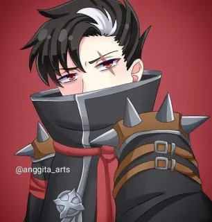 🤬 @anggita_arts อนิเมะ, ตัวละคร, ภาพวาด, แฟนอาร์ต telegram sticker