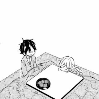 ♠️ Anime, Mangá, Casal, Mesa, Kawaii, Fofo, Desenho animado telegram sticker