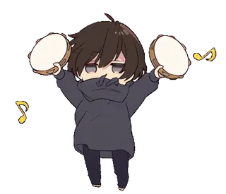 Менхера-кун 4 @nyasticks telegram stickers