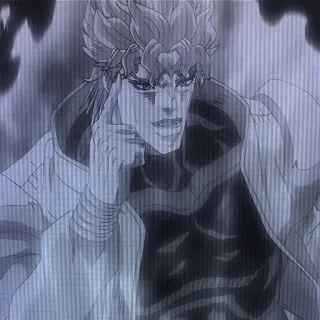 😃 Dio JoJo's Bizarre Adventure Anime, Karakter, JoJo's Bizarre Adventure, Dio Brando, Penjahat, Manga telegram sticker