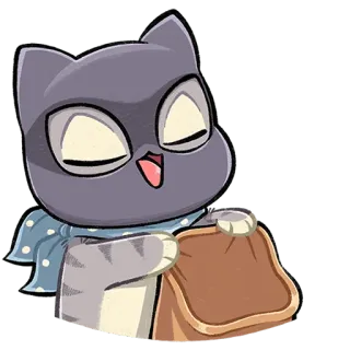 😌 고양이, 동물, 만화, 귀여운, 애완동물, 그림 telegram sticker