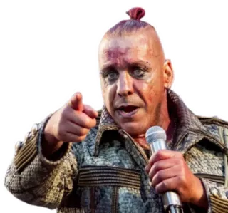 😃 Till Lindemann hombre, cantante, metal, rock, banda, Rammstein, Till Lindemann whatsapp sticker