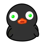 😳 Vogel, Ente, Tier, Cartoon, Süß, Aufkleber whatsapp sticker