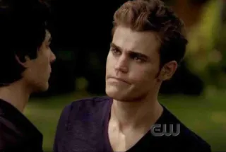 😐 Stefan Salvatore The Vampire Diaries serial, wampir, dramat, nadprzyrodzone, tajemnica telegram sticker