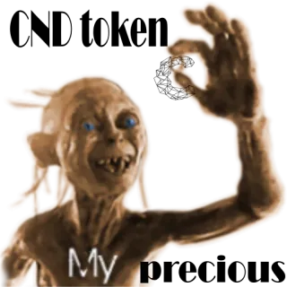 🙇 Gollum The Lord of the Rings My precious Gollum, El Señor de los Anillos, Mi tesoro, Fantasía, Personaje de película whatsapp sticker