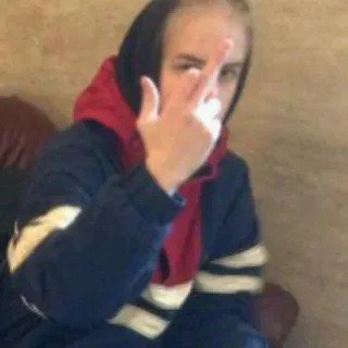 🖕 средний палец, неприличный жест, оскорбительный, неуважительный telegram sticker