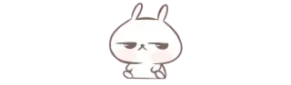 🧸 bunny, rabbit, cute, sticker, animal, cartoon telegram sticker