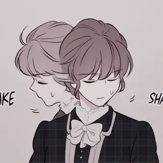 🗞 SHAKE cartoon, sad, woman, shake whatsapp sticker