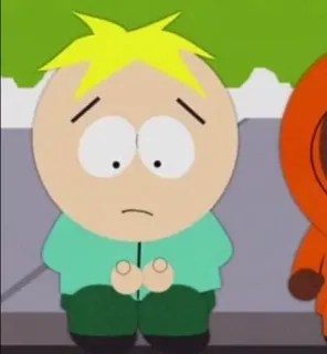 🌟 Butters Stotch South Park Butters, South Park, dibujos animados, personaje, comedia whatsapp sticker