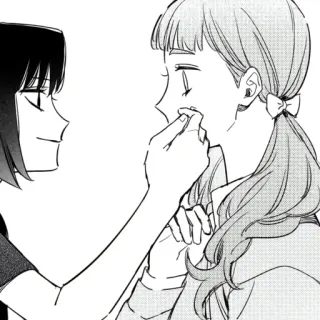 🧸 Manga, Anime, Freundschaft, Niedlich, Mädchen, Essen telegram sticker