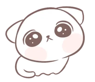 🥺 แมว, น่ารัก, สัตว์, การ์ตูน, คาวาอิ, สติกเกอร์ telegram sticker