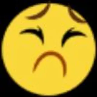 🌟 emoji, triste, contrarié, pleurs, sentiment, émotion, malheureux telegram sticker