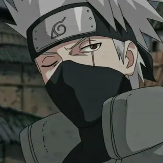 🌟 Kakashi Hatake Naruto anime, manga, kakashi, naruto, hatake, ninja telegram sticker