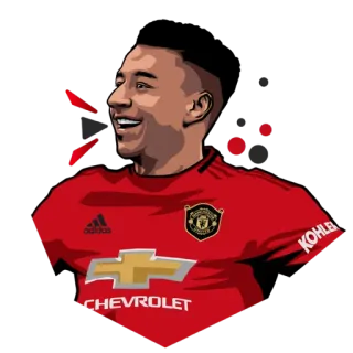 😀 football, football, athlète, sport, manchester united telegram sticker