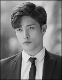 🌑 hombre, retrato, guapo, actor, asiático, coreano, traje whatsapp sticker