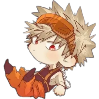 😚 Bakugo Katsuki My Hero Academia anime, character, manga, cute, fanart telegram sticker