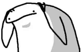 😓 cartoon, simple, doodle, character, animal telegram sticker