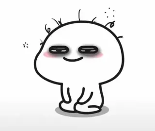 ✨ Desenho animado, Sonolento, Cansado, Olhos, Personagem, Fofo telegram sticker