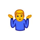 🤷‍♂️ shrugging, emoji, confused, question telegram sticker