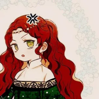 🍓 动漫, 女孩, 红发, 角色, 卡通 telegram sticker