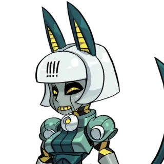 😀 Painwheel Skullgirls anime, video game, character, fighting game telegram sticker