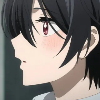 😳 Anime, Personagem, Retrato, Ilustração, Mangá, Garota telegram sticker