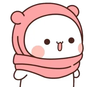 ☺️ carino, adorabile, cartoni animati, kawaii, bizzarro, rosa telegram sticker