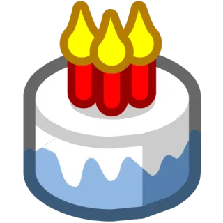 🎂 gâteau, anniversaire, dessert, fête, sucré, friandise, bougies telegram sticker