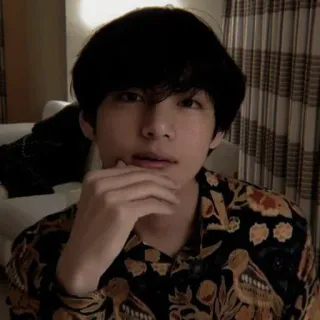 ⚔ V K-Pop, Sänger, Porträt, Männlich, Asiatisch, BTS telegram sticker