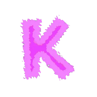 😻 K chữ K, màu hồng, bảng chữ cái, chữ đầu, màu tím telegram sticker