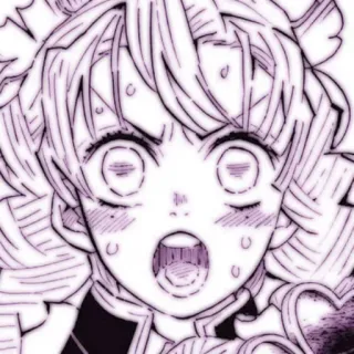 🤬 Mitsuri Kanroji Demon Slayer Anime, Manga, Demon Slayer, Mitsuri Kanroji, Personaggio, Espressione whatsapp sticker