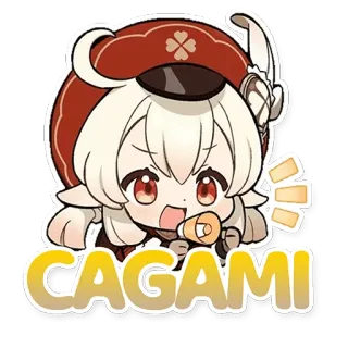 🙂 Klee Genshin Impact CAGAMI Anime, Spiel, Genshin Impact, Klee, Süß, Sticker, Mädchen telegram sticker